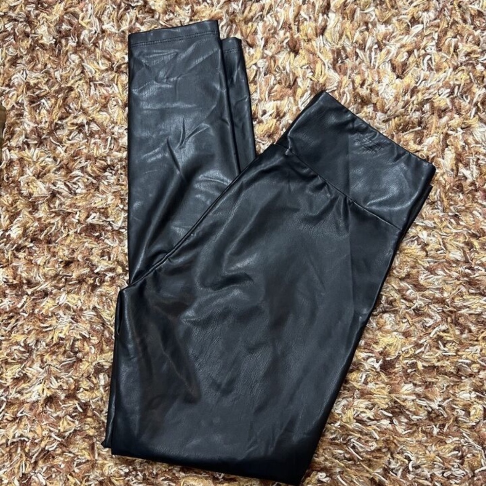 Xpress, Woman, Faux Leather Skinny Pant,Black,Size M, Legging, High rise.!